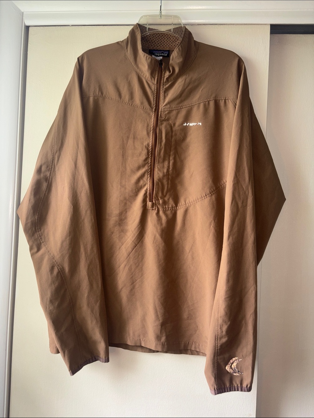 Patagonia Brown Lightweight Quarter-Zip Shirt Jacket